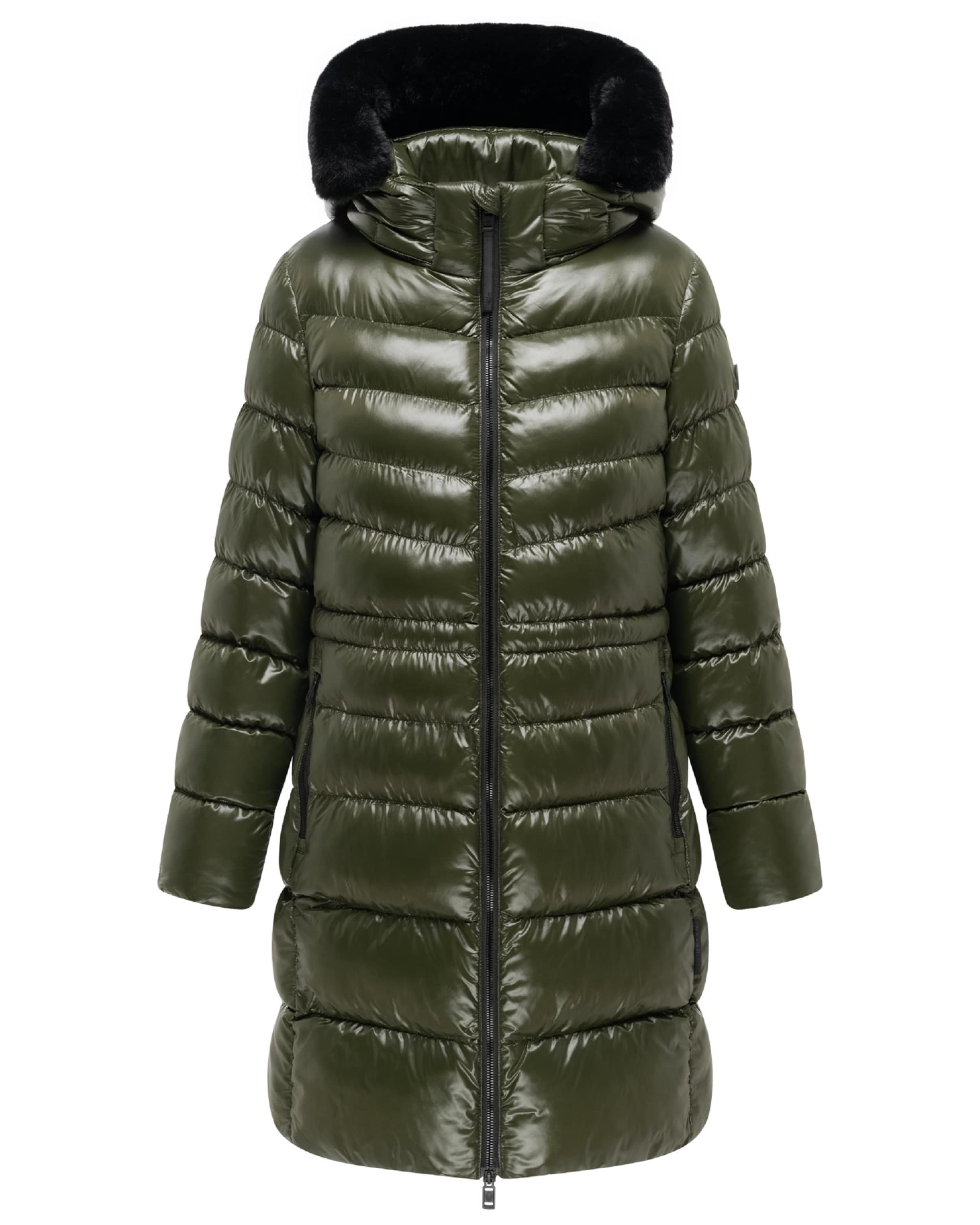 NAVAHOO Wintermantel 'Lumeiaa' in Groen: voorkant