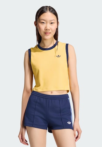 Haut ADIDAS ORIGINALS en jaune : devant