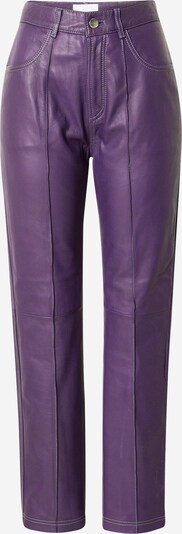 Pantaloni con pieghe 'Island' Hosbjerg di colore lilla scuro, Visualizzazione prodotti
