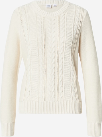 GAP Sweter 'CLASSIC' w kolorze biały: przód