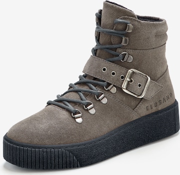 Bottines à lacets Elbsand en gris : devant