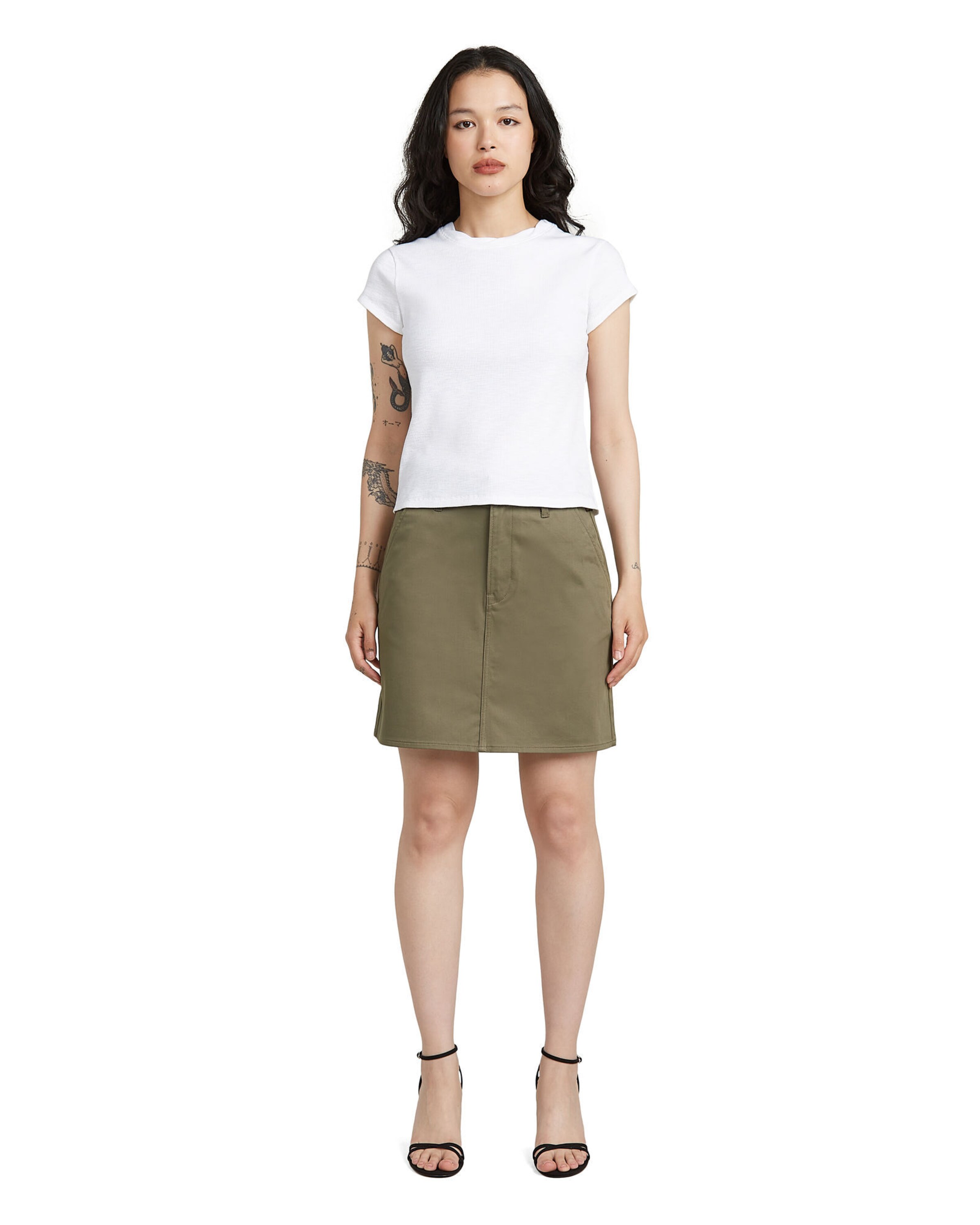 G-STAR Rok 'Chino Skirt' in Bruin