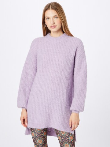 Pull-over oversize 'Obsta' Moves en violet : devant