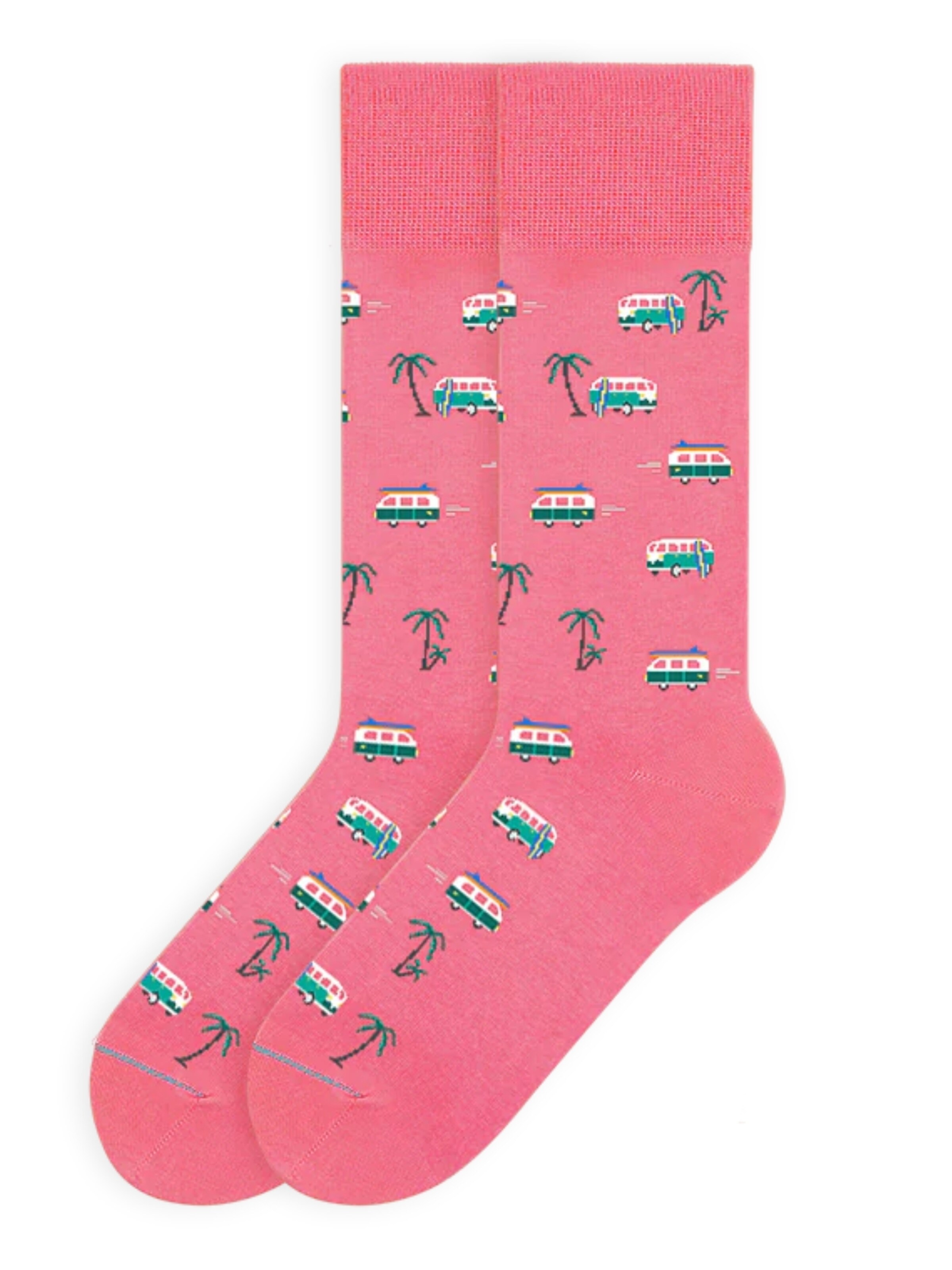 Von Jungfeld Socken 'Ibiza Palmen Icon'‌‌‌‌‌‌‌‌ in Pink: Vorderseite