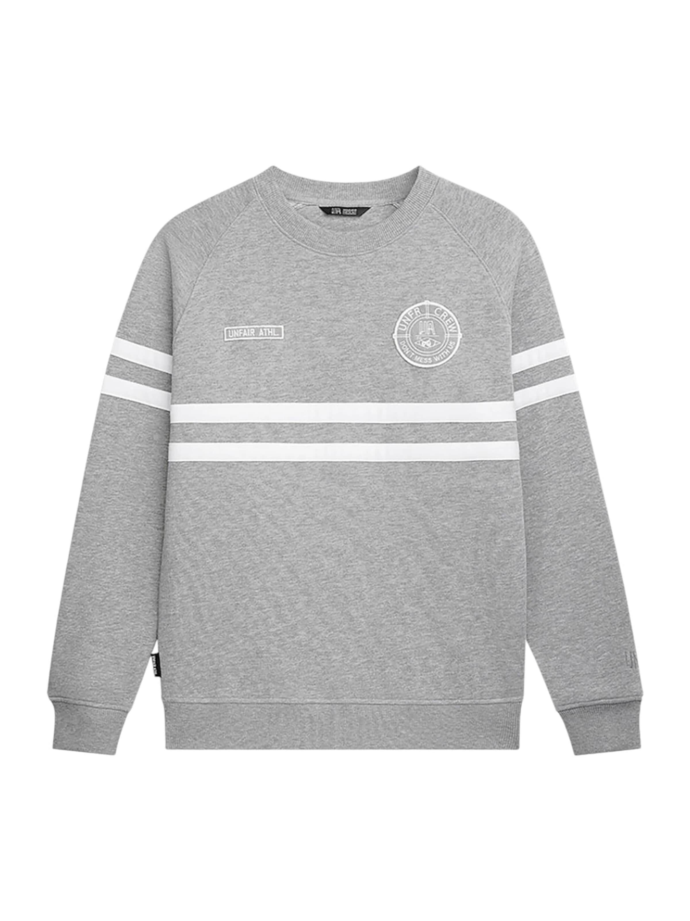 Unfair Athletics Sweatshirt 'DMWU' in Grey: front