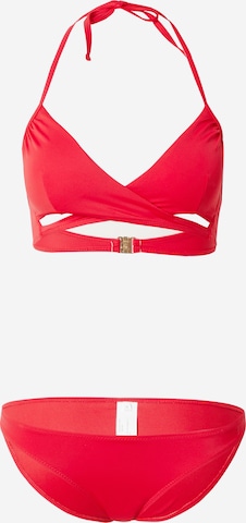 ABOUT YOU High neck Bikini 'Lotti' i röd: framsida