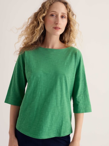 T-shirt 'Tremayne Quay' Seasalt Cornwall en vert : devant