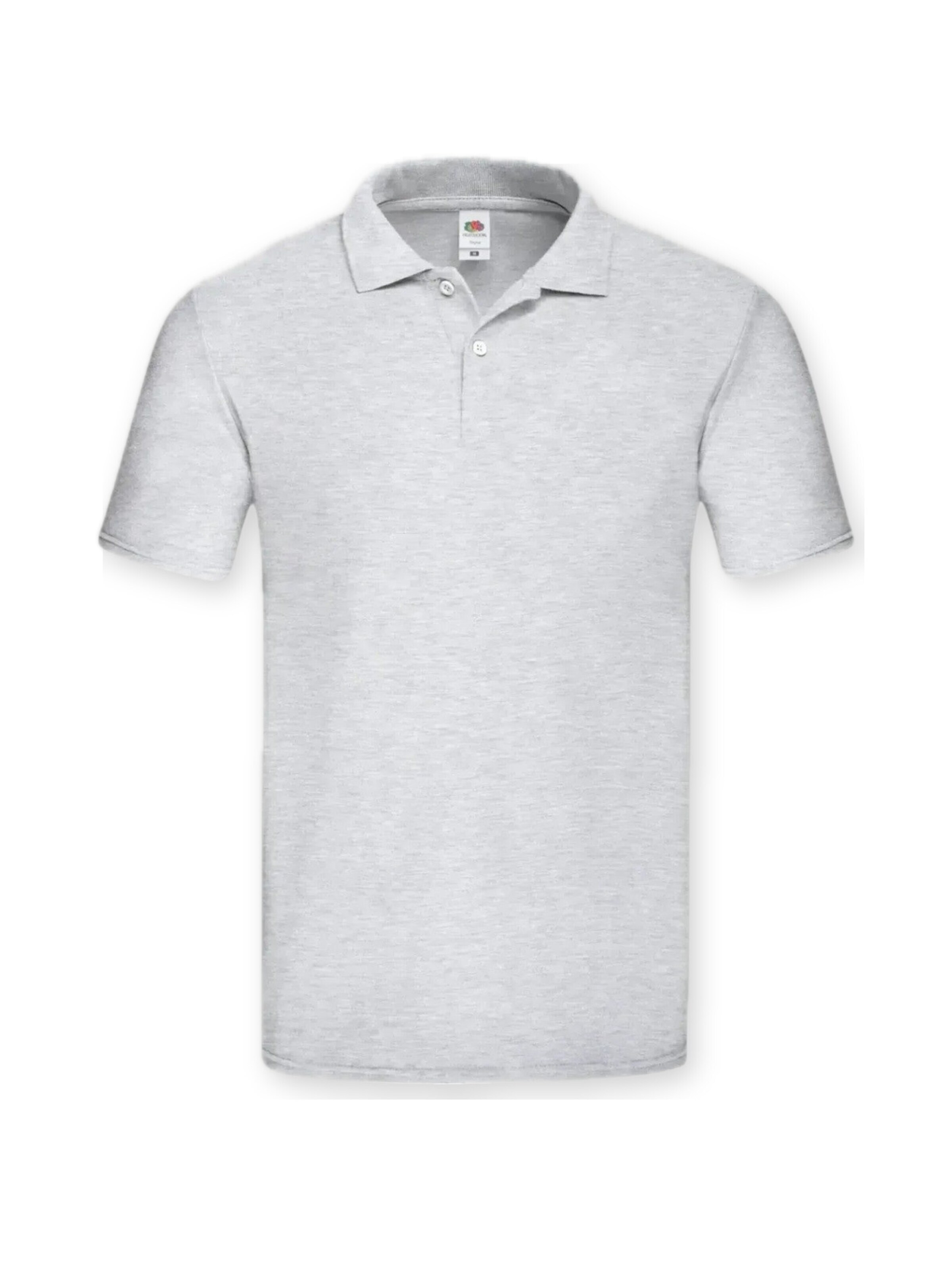FRUIT OF THE LOOM Shirt 'Mens short sleeve polo' in Grijs: voorkant