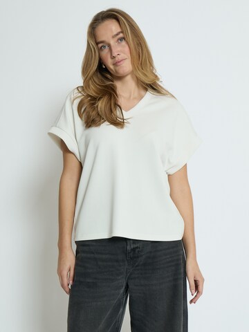 T-shirt 'Dicette' Peppercorn en blanc : devant