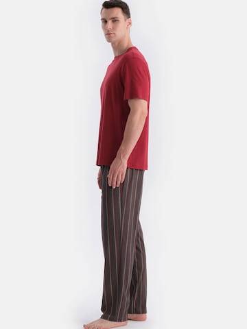 Pyjama long Dagi en rouge