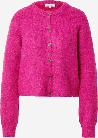 Soft Rebels Knit Cardigan 'Stinne' in Pink: front