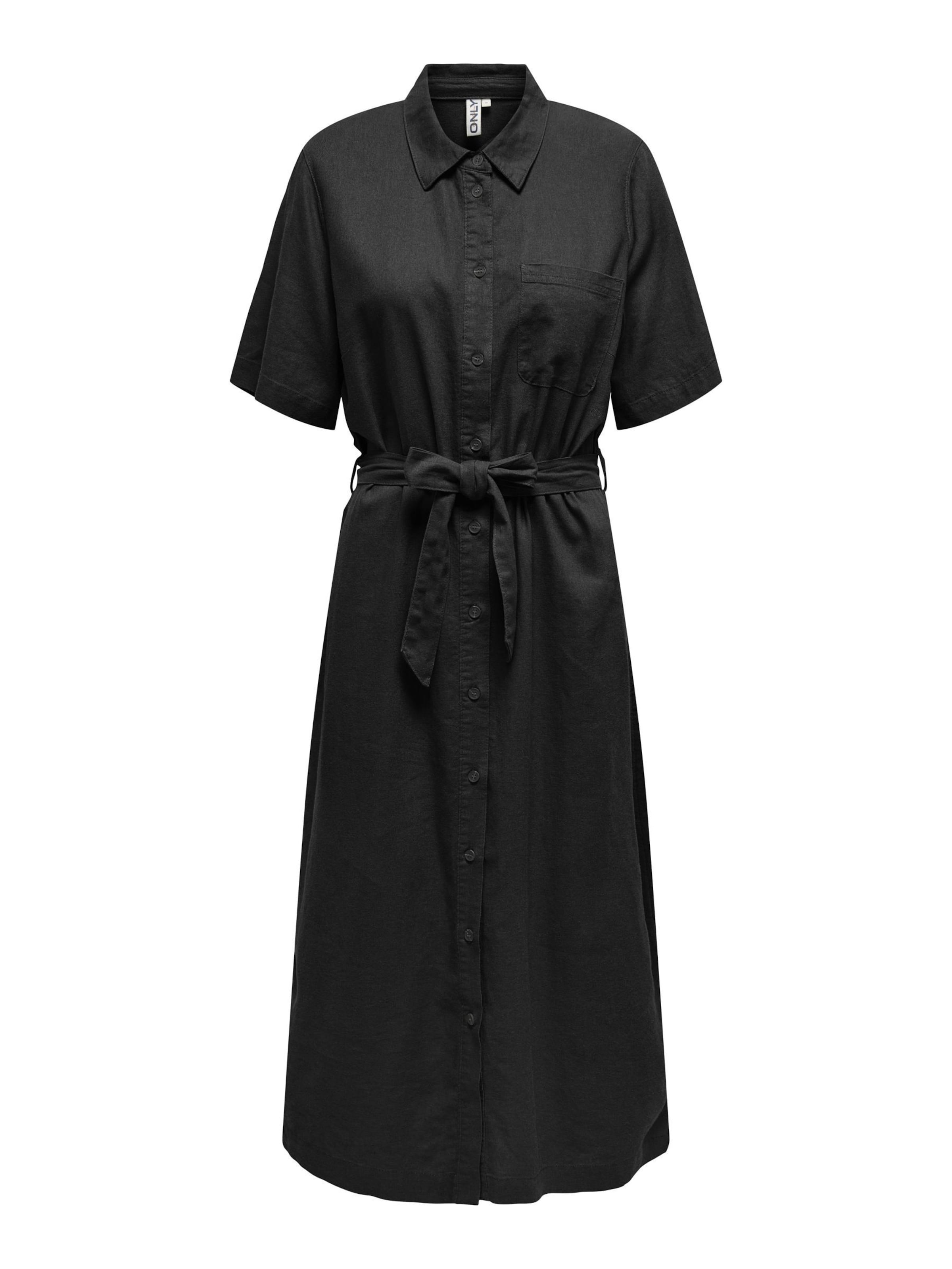 juoda ONLY Palaidinės tipo suknelė 'ONLCaro': priekis