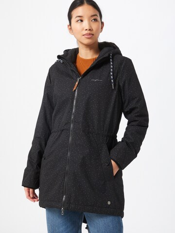 mazine Winter Parka 'Library' in Black: front