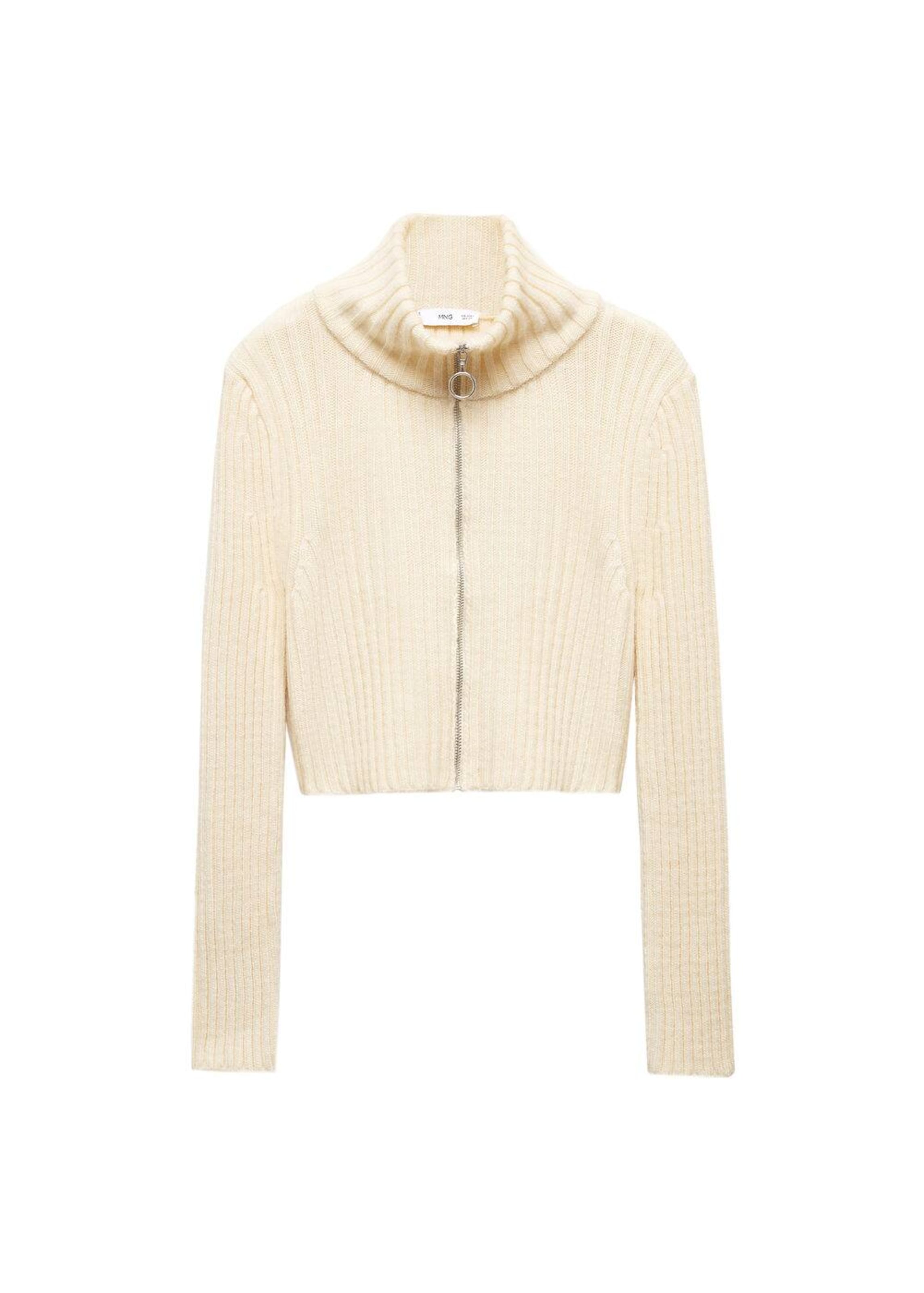 MANGO Cardigan 'Bratz' en nude, Vue avec produit