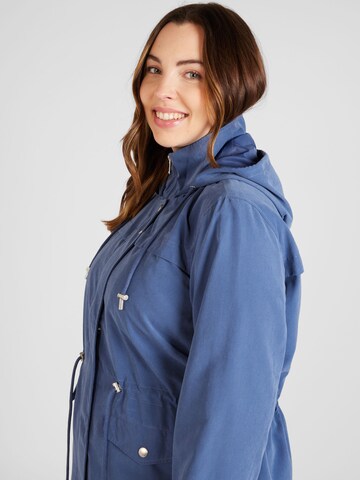 ONLY Carmakoma Between-seasons parka 'Starline Spring' in Blue