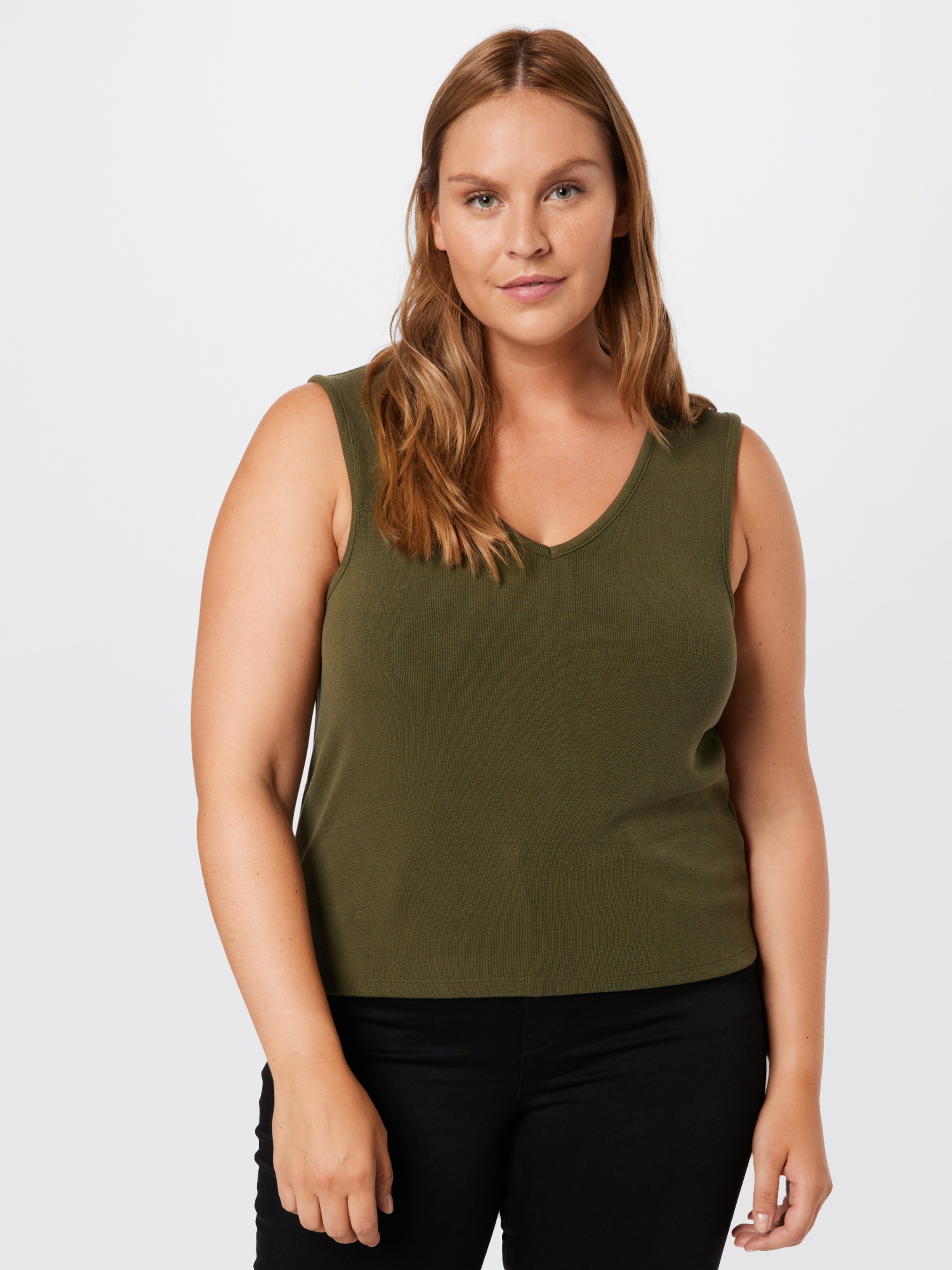 Frauen Shirts & Tops Guido Maria Kretschmer Curvy Collection Top 'Lali' in Khaki - XM30862 Frauen Shirts & Tops Guido Maria Kretschmer Curvy Collection Top 'Lali' in Khaki - XM30862