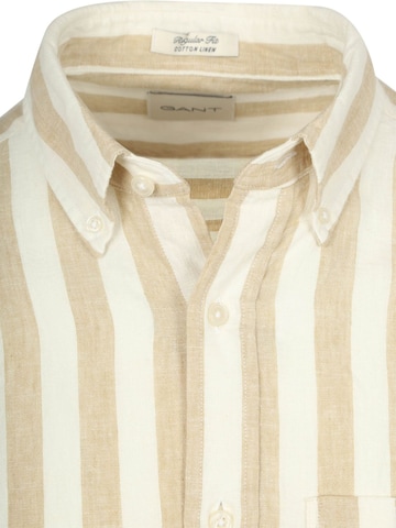 GANT Regular fit Button Up Shirt in Beige