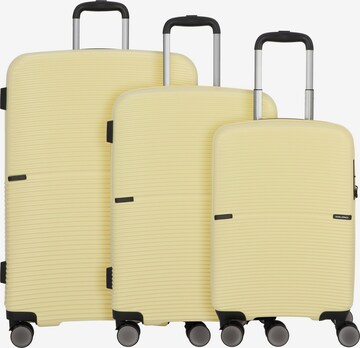 Ensemble de bagages 'San Francisco' Worldpack en jaune : devant