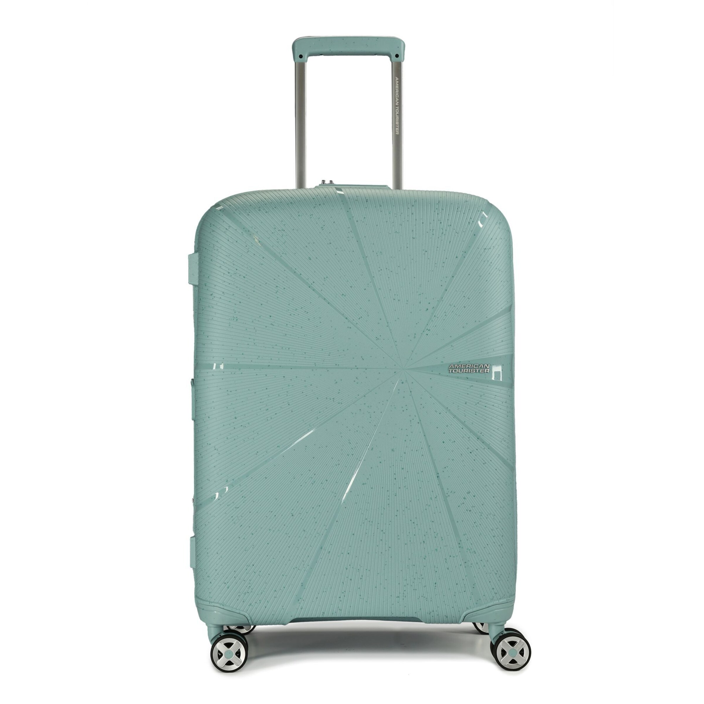 American Tourister Trolley 'Starvibe' in Groen: voorkant