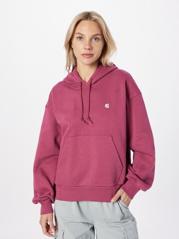 Carhartt WIP Sweatshirt 'Casey' in Pink: front