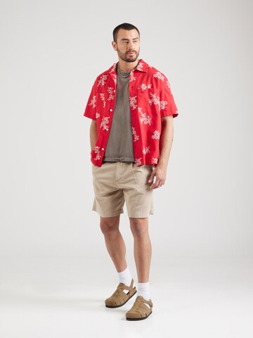 Loosefit Pantaloni con pieghe di Abercrombie & Fitch in marrone