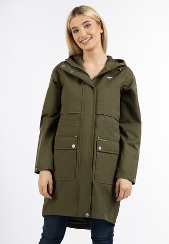 Schmuddelwedda - Chaqueta funcional 'Bridgeport' en verde: frente