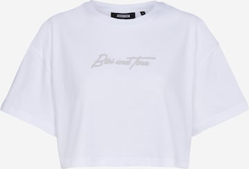 ABOUT YOU x StayKid - Camiseta 'Freunde' en blanco: frente