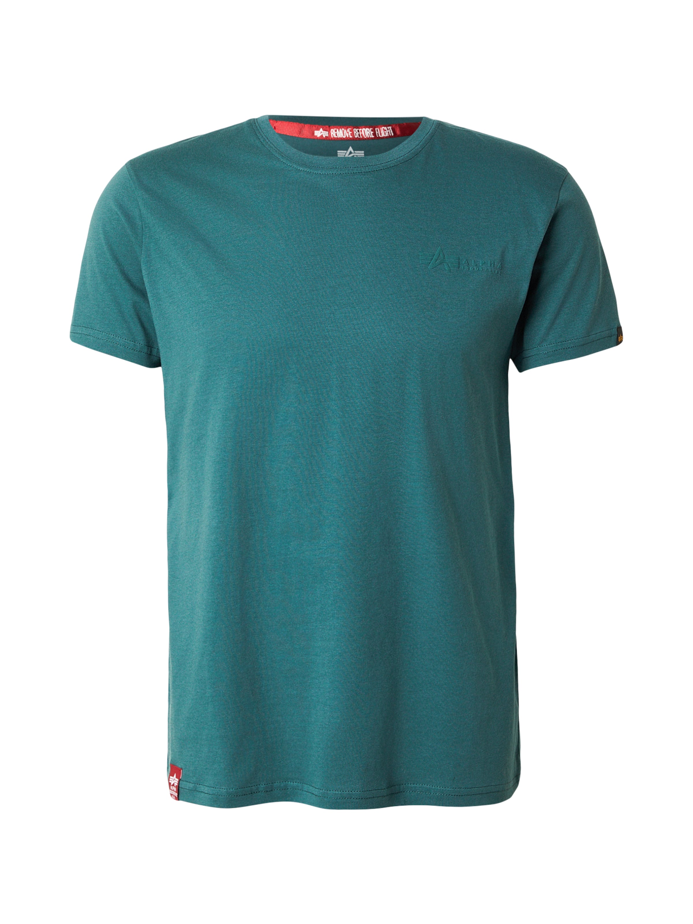 T-Shirt 'Air Force Pilot' ALPHA INDUSTRIES en vert : devant