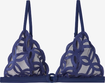 INTIMISSIMI Triangle Bra in Blue: front