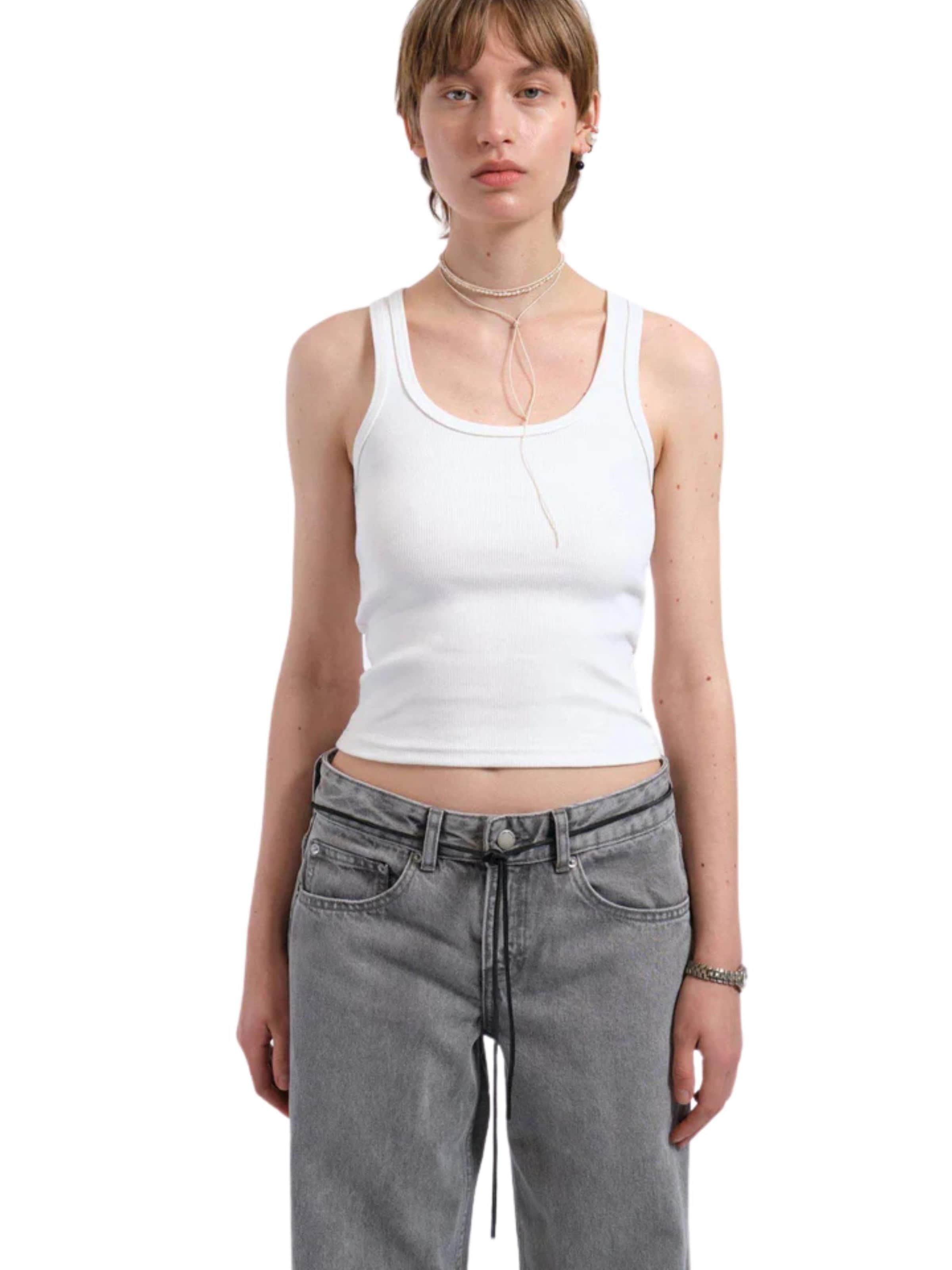 Haut Dr. Denim en blanc