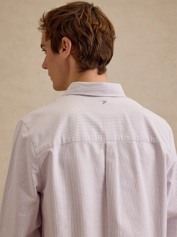 DAN FOX APPAREL Regular fit Button Up Shirt 'Damon' in Purple