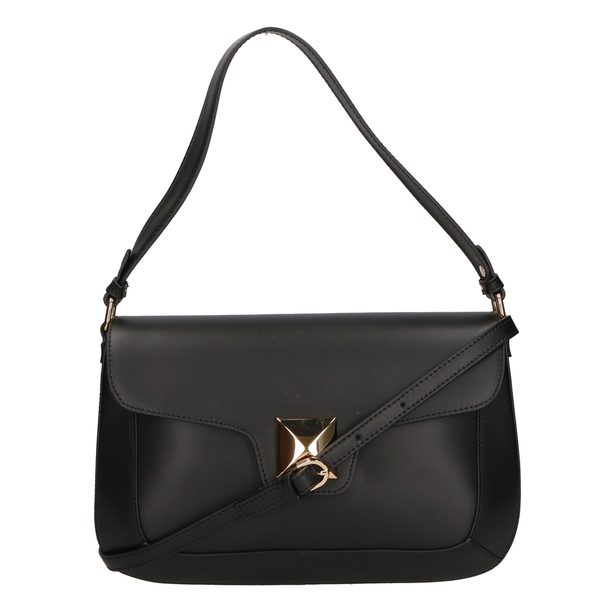 Sac bandoulière Gave Lux en noir : devant