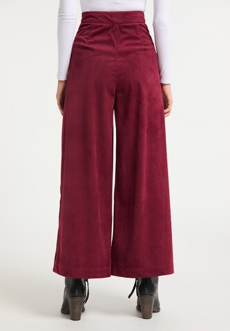 IZIA Wide leg Broek in Rood