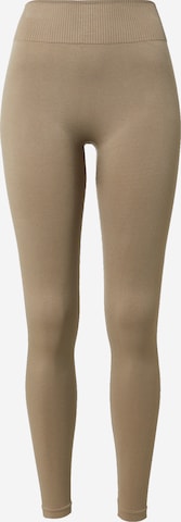 ABOUT YOU x Sofia Tsakiridou Skinny Leggings 'Lara' in Brown: front
