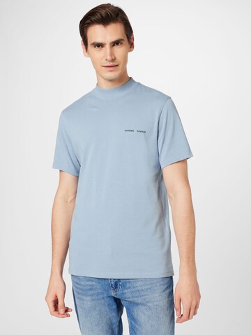 Samsøe Samsøe جينز مضبوط قميص 'Norsbro' بلون أزرق: الأمام