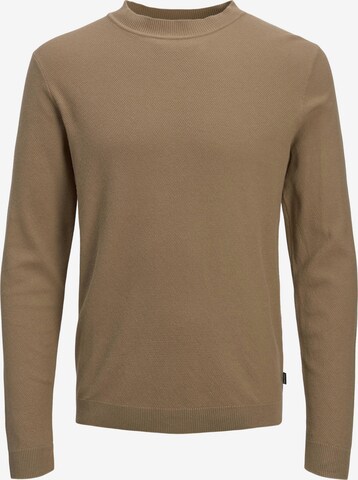 JACK & JONES Sweater 'Marcus' in Brown: front