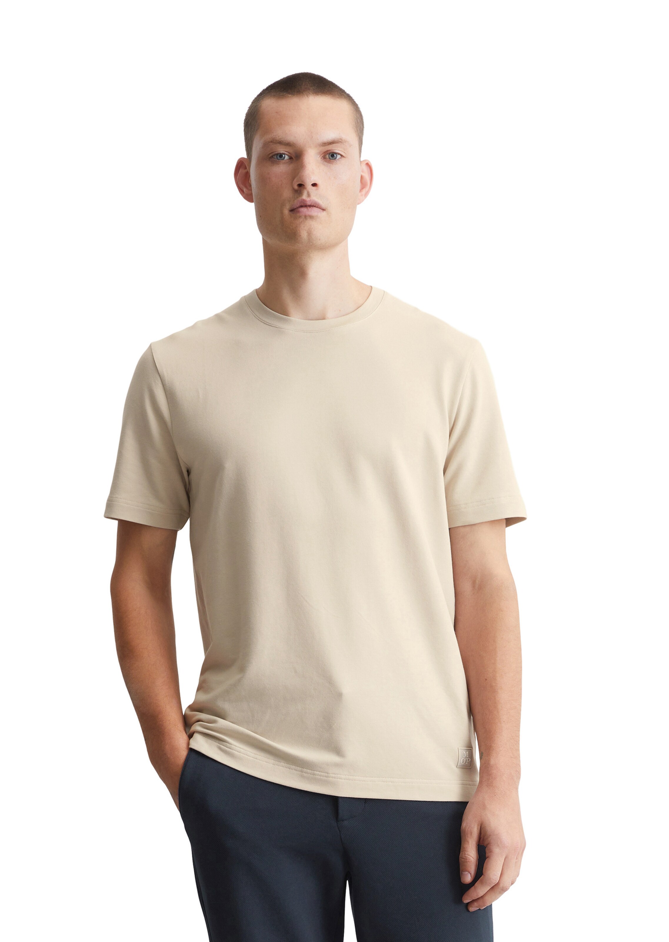 Marc O'Polo Shirt in Beige: front