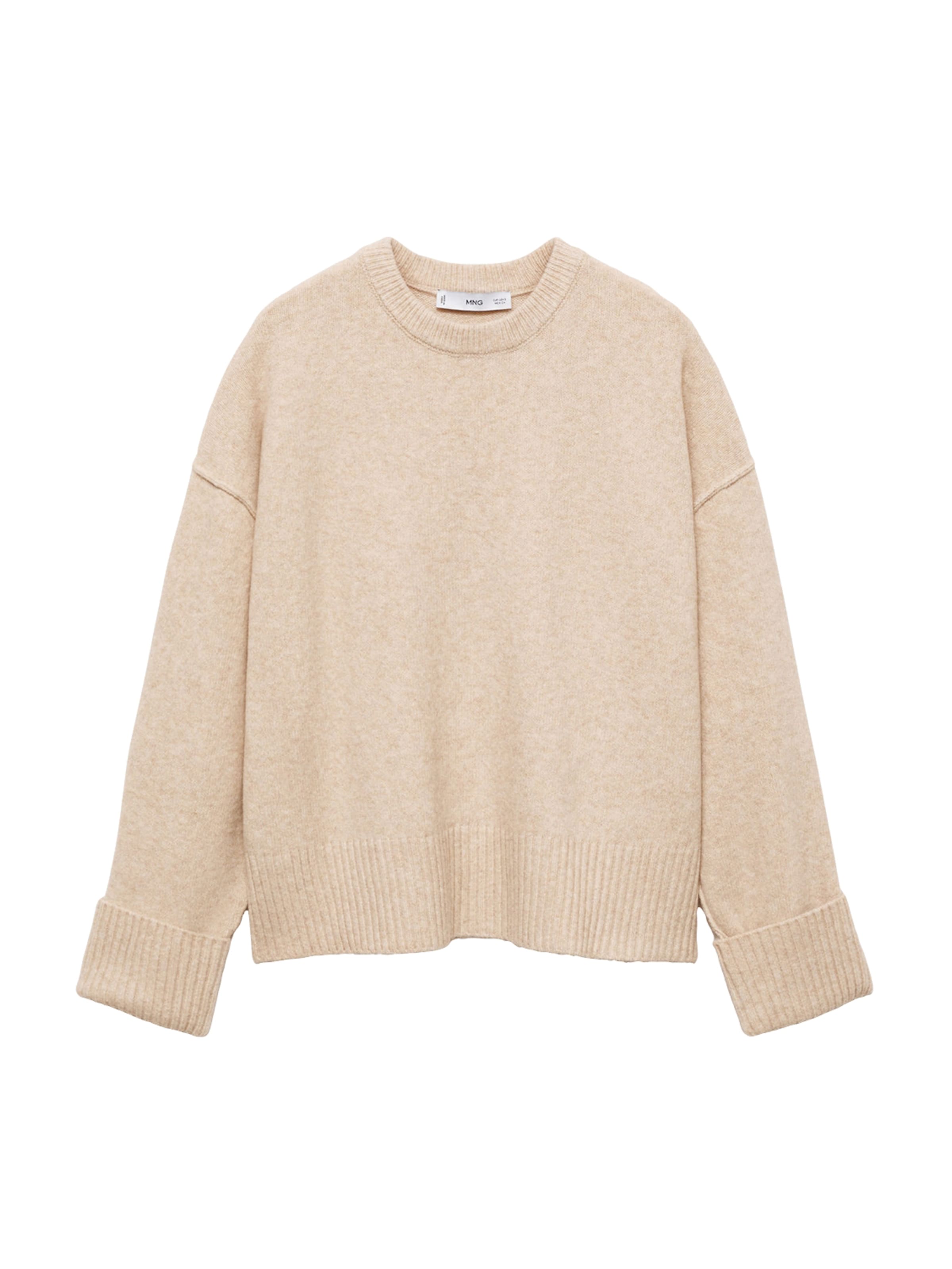 MANGO Svetr 'MARIAM' – béžová: přední strana