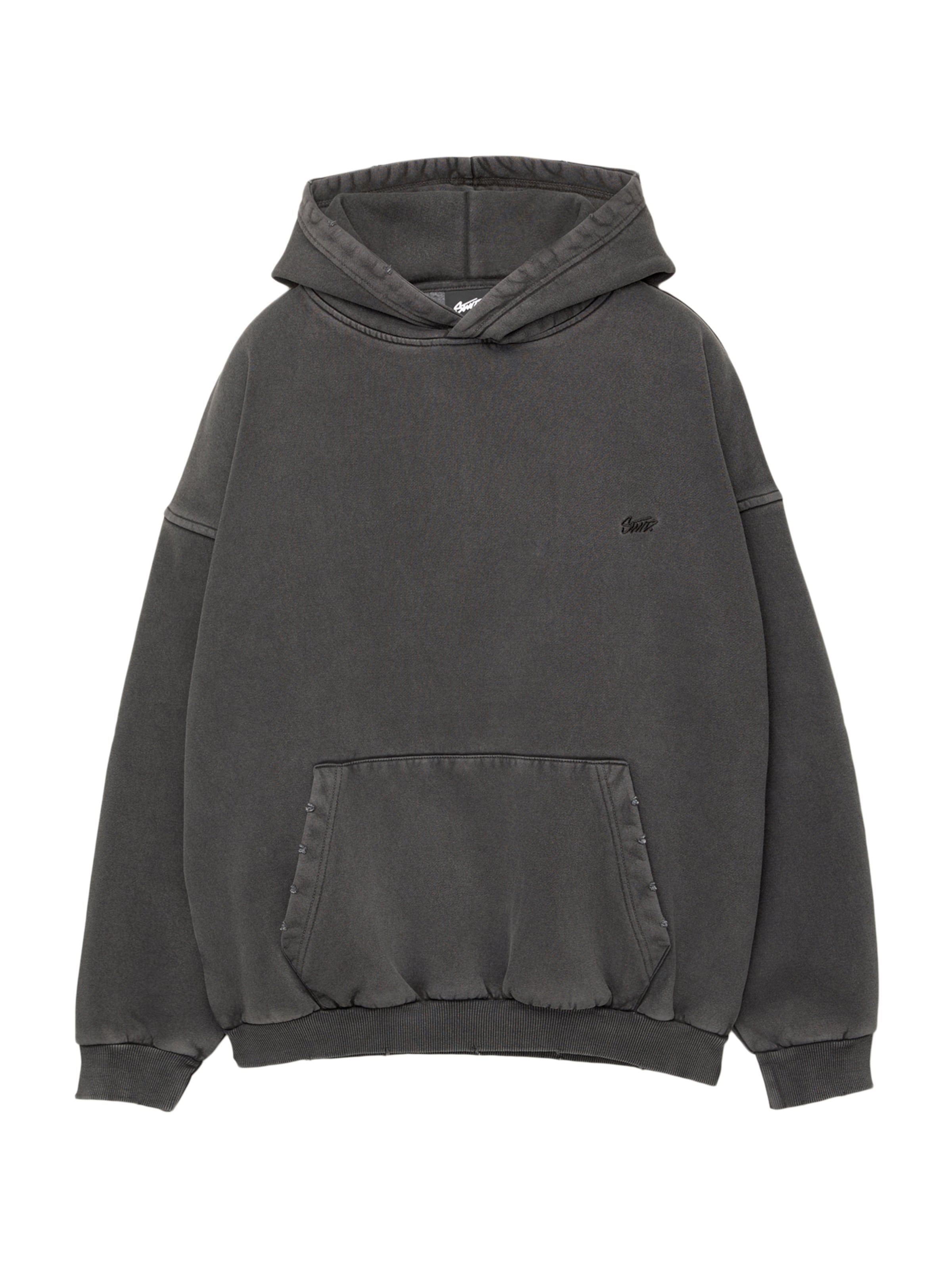 Pull&Bear Sweatshirt 'STWD' in Black: front