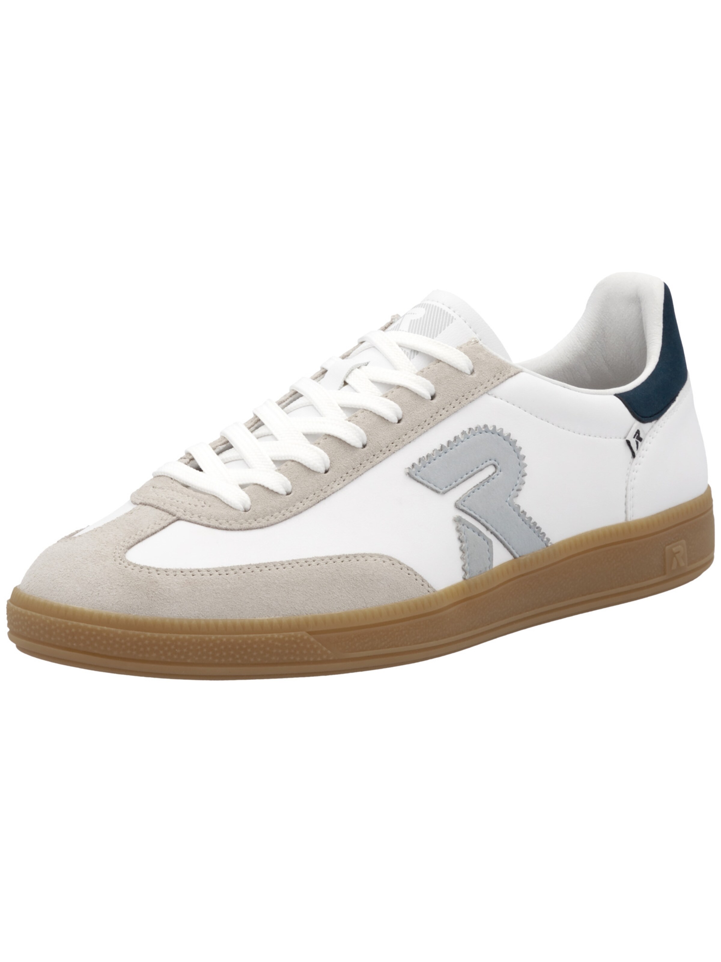 Rieker Sport Baskets basses en bleu marine / bleu-gris / taupe / blanc, Vue avec produit