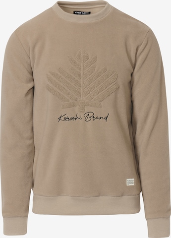 KOROSHISweater majica - bež boja: prednji dio