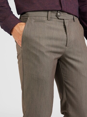 Lindbergh Slimfit Broek in Bruin