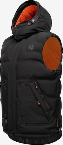 STONE HARBOUR Bodywarmer 'Egoor' in Zwart