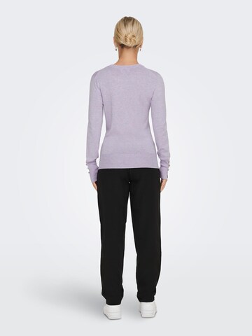 ONLY Sweater 'JULIE' in Purple