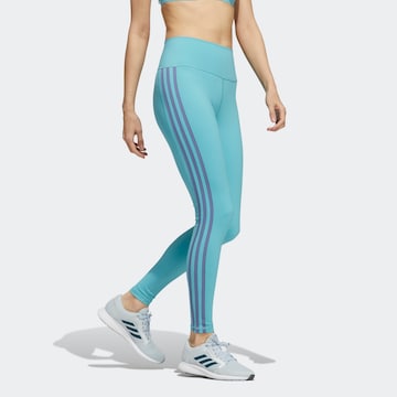 ADIDAS SPORTSWEAR Skinny Workout Pants in Blue: front