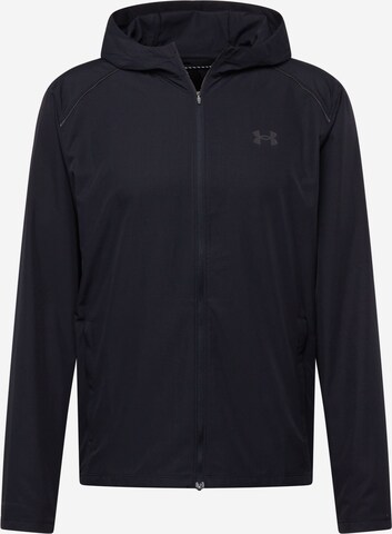 UNDER ARMOUR Sportjas in Zwart: voorkant