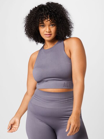 Active by Zizzi Sports top 'AMY' in Grey: front