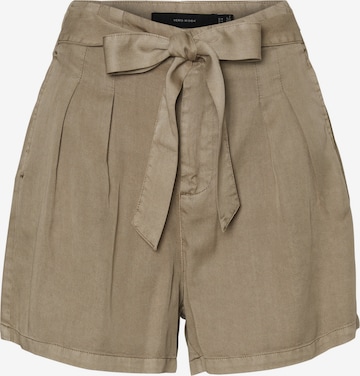 VERO MODA - Pantalón plisado 'Mia' en marrón: frente