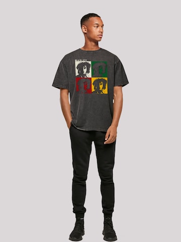 T-Shirt 'Bob Marley' F4NT4STIC en noir