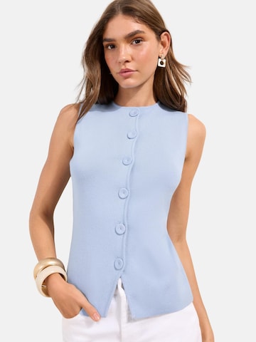 Gilet in maglia di Friends Like These in blu: frontale